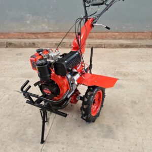 AGRICULTURE USE MACHINERY-MINI INTER CULTIVATOR 178F WITH KAMA HANDLE (400-10 TYRES AND 32 BLADES)-RED NB-ICD-C178FE (4/10 TYRE)