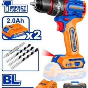 COMPACT BRUSHLESS CORDLESS IMPACT DRILL 62NM WCDP6281