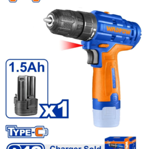 CORDLESS DRILL 12V 0-400/0-1500 RPM 2-SPEED GEAR WCDS565