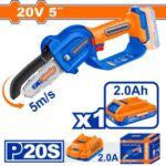 CORDLESS PRUNER SAW (BATTERY 2.0AH) WCLP556