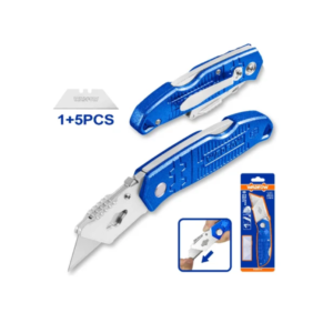FOLDING KNIFE - BLADE SIZE 61MM*19MM WITH 1+5 PCS BLADES LENGH 163MM WSK9419