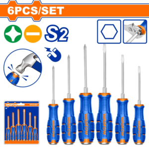 GO-THROUGH SCREWDRIVER SET (6 PCS) WQJ0601