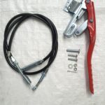 ANTI CLOCK WISE SPRING TYPE CLUTCH CABLE B WITH ADJUST BOLT (1.29M/BOLT SIZE 8MM)+REVERSE CLUTCH HANDLE ASSEMBLY (CLAMP/NEW TYPE) 105-135