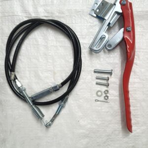 ANTI CLOCK WISE SPRING TYPE CLUTCH CABLE B WITH ADJUST BOLT (1.29M/BOLT SIZE 8MM)+REVERSE CLUTCH HANDLE ASSEMBLY (CLAMP/NEW TYPE) 105-135
