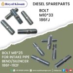 BOLT M8*25 FOR INTAKE PIPE BEND/SILENCER 186F-192F