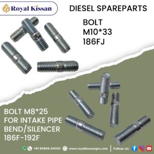BOLT M8*25 FOR INTAKE PIPE BEND/SILENCER 186F-192F