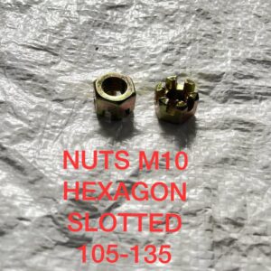 NUTS M10 HEXAGON SLOTTED 105-135