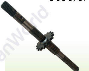 SHAFT WITH SPROCKET 16T RP23